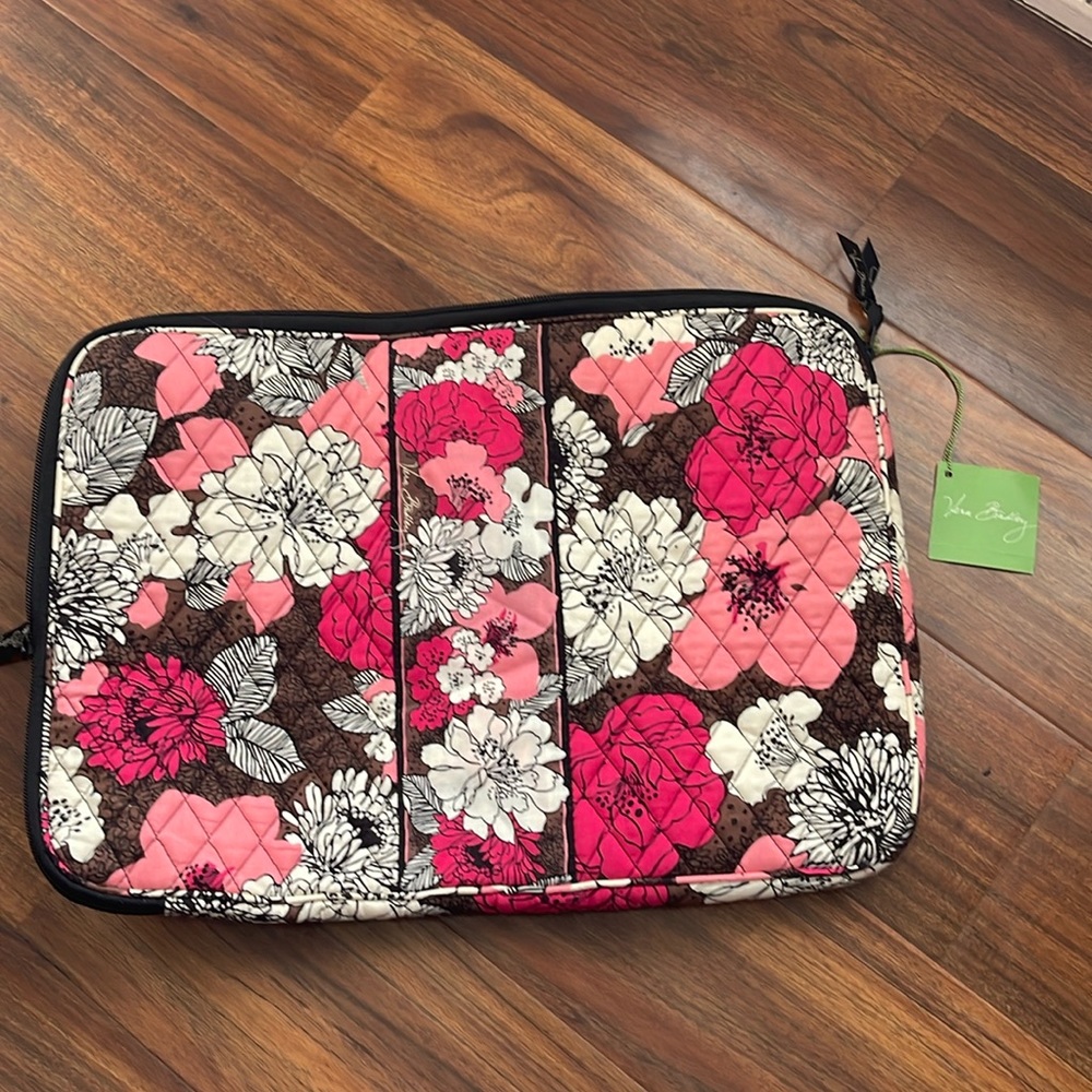 Mocha Rouge Vera Bradley 17” Laptop Sleeve